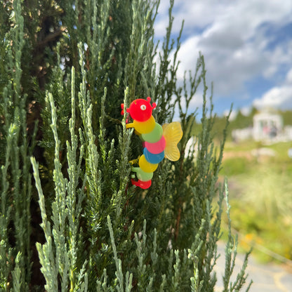 Baby Rainbow Caterpillar Hair Claw